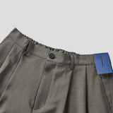 LMN アーバンピンタックハーフバンディングワイドスラックス (3 colors)