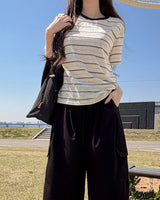 メクトストライプショートスリーブTシャツ