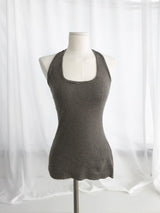 Stripe Halter Tank Top