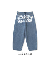 Warner Stone Print Denim Pants 2C