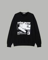 クラッシュ スウェットシャツ（ブラック）