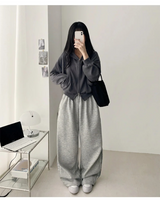 メンズ バンディング スウェット ワイド パンツ