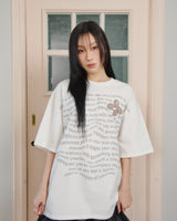 Updraft Oversized Artwork T-shirts [White]