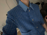 3 TAP Check Tweed Short Sleeve Jacket (2color)