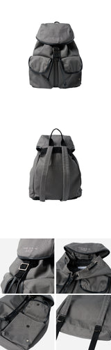 24FW BASIC LOGO TRIANGLE POCKET BACKPACK KHAKI