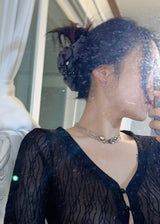 バレーコアリボンヘアアクセサリー - ヘアクリップ