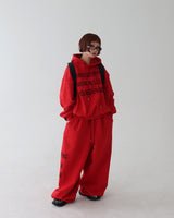 [UNISEX] Cash lettering oversized fit hoodie
