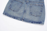 All-match best denim mini skirt