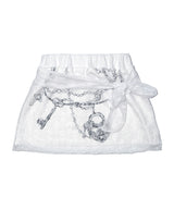 Precious Key Lace Skirt White