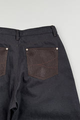 Radio raw denim pants