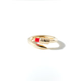 Linning Ring Silver 2 Coral