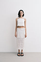 ローズスカート (white)