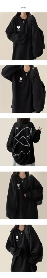 Hearty Two Heart Point Sweatshirt