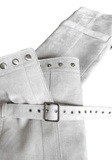 1203 Multiway Buckle Thigh-High Flip-flop Boots