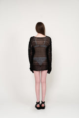 PULLOVER NET KNIT (BLACK)