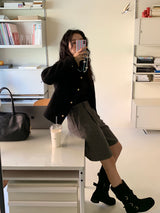 [MADE] フィディックウールヘリンボーンバミューダパンツ