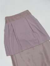 Fold Satin Lace Skirt