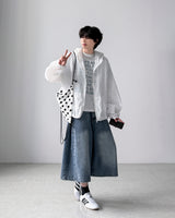 Peeling Dot Hood Bag