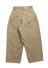 Wildflower Stitch Pants _ Beige&Red