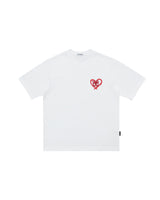 DirtyCoinsパッチインハートTシャツホワイト