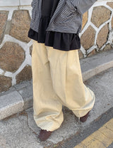 サキンサイドピンタックワイドパンツ