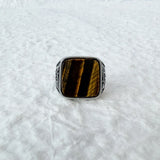 Tiger Eye Signet Ring