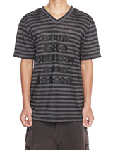 RD DARK STRIPED V-NECK TSHIRT