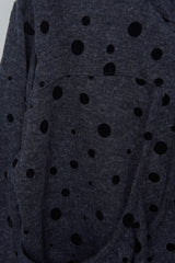 (W) Dual Dot Hooded Zip Up (2color)