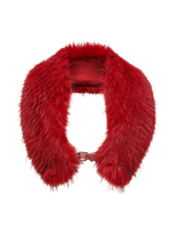 Red Fur Scarf