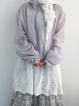 Light touch cropped hooded jacket