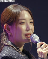 [Boa Worn] Minimal Line Double Note 925 Silver + 14k gold plating Adjustable Size Ring R029-02G