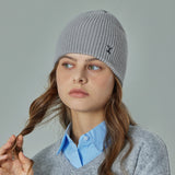 VA Curved Logo Waffle Beanie / Gray