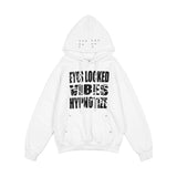 HYPNOTIZE EYELET HOODIE (WHITE) F25ZB012