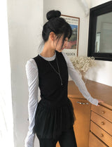 Natin Tencel Puff Shirring Short Sleeve T-shirt