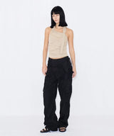SHEER HALTERNECK TOP