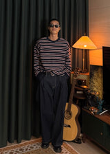 Washed denim pants 
