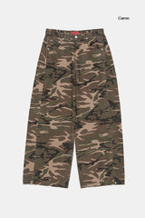 カモリップストップサイドフォールディングワイドパンツ