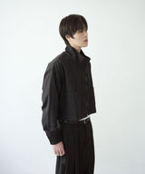 [DOJINOI] DRAFT CROP WINDBREAKER BLACK