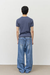 Fill Washed Wide Denim