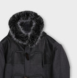 Free Raccoon Hood Duffle Coat