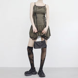 fuzzy corset lace dress