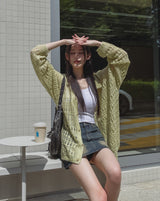Chase Net Collar Cardigan