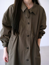 Neck Belt Trench (Khaki)