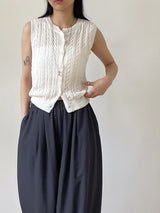 Oreo Cable Knit Vest