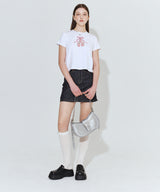 Ballet Shoes Ribbon T-shirt_White