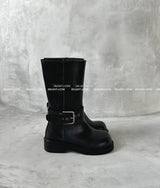 バックル4 cm ミドルブーツ