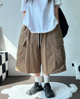 NYLON CARGO WOOODY BERMUDA💚🥨🩶🖤4COLOR