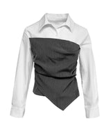 Manish Stripe Layered Shirt