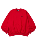  Basic cross Sweatshirt _ Red 