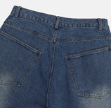 フリートツータックワイドデニムパンツ